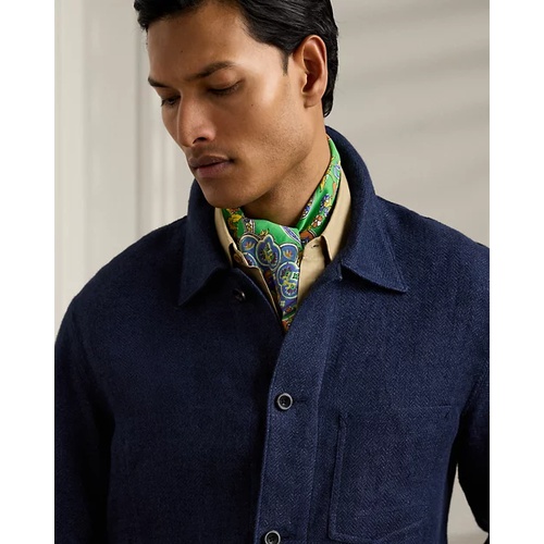 폴로 랄프로렌 Burnham Hand-Tailored Linen-Silk Jacket