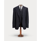 Windowpane Linen-Blend Suit Jacket