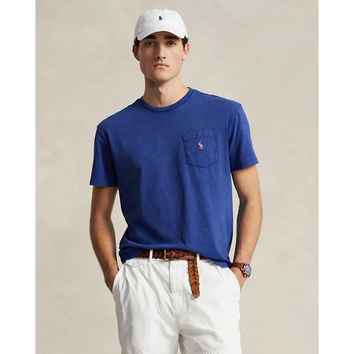 폴로 랄프로렌 Classic Fit Cotton-Linen Pocket T-Shirt