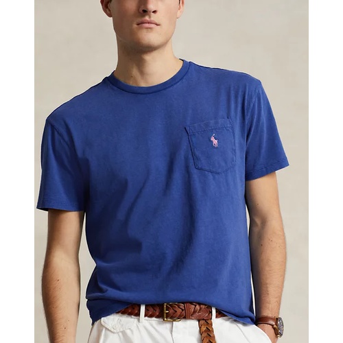 폴로 랄프로렌 Classic Fit Cotton-Linen Pocket T-Shirt