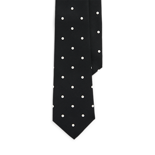 Polka-Dot Silk Shantung Tie