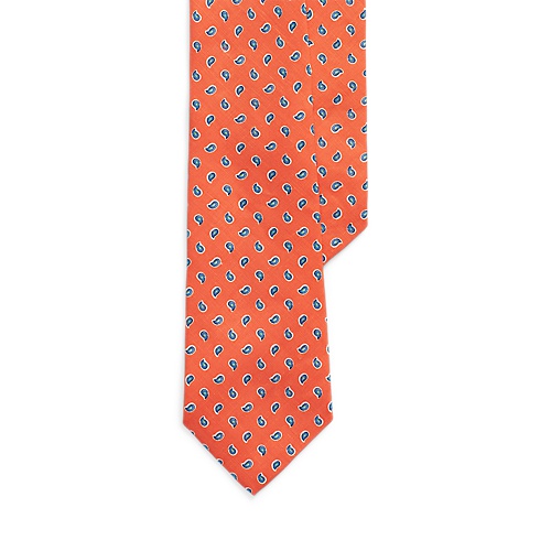 폴로 랄프로렌 Pine-Print Linen Tie