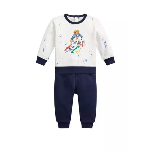 폴로 랄프로렌 Baby Boys Polo Bear Fleece Sweatshirt and Pants Set