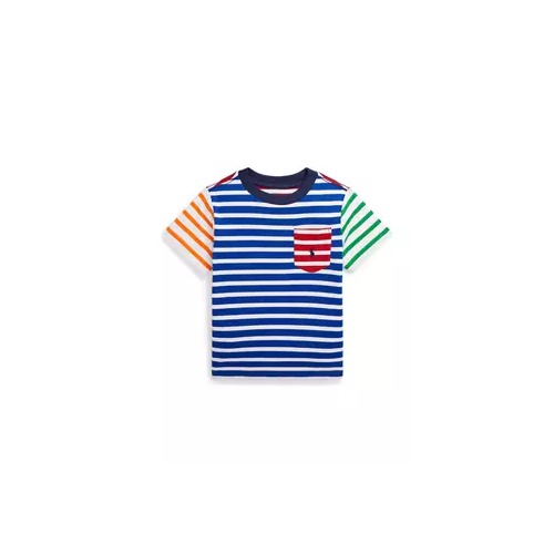 폴로 랄프로렌 Baby Boys Striped Cotton Jersey Pocket T-Shirt