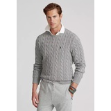 Cotton Cable Knit Driver Long Sleeve Sweater