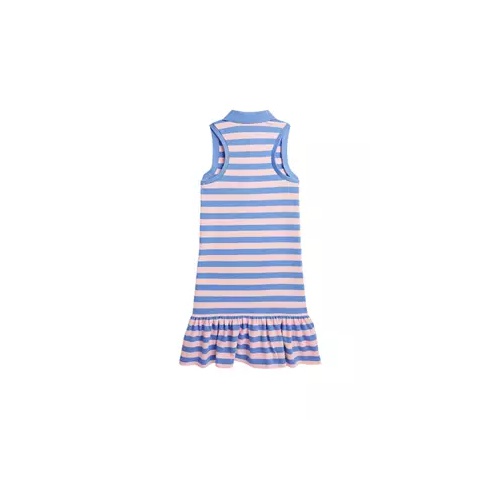 폴로 랄프로렌 Girls 7-16 Striped Stretch Mesh Polo Dress