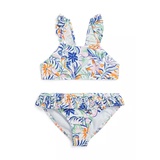 Girls 2-6x Tropical Print Two Piece Swimsuit