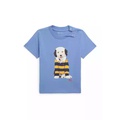 Baby Boys Dog Print Cotton Jersey T-Shirt