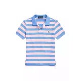 Boys 2-7 Striped Cotton Mesh Polo Shirt