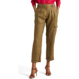 LAUREN Ralph Lauren Pleated Linen Straight Pants