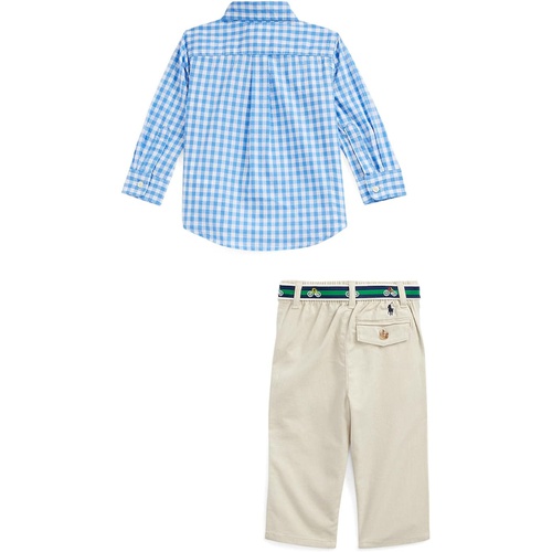 폴로 랄프로렌 Polo Ralph Lauren Kids Poplin Shirt & Stretch Chino Pants Set (Infant)