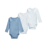 Polo Ralph Lauren Kids Cotton Interlock Bodysuit 3-Pack (Infant)