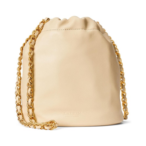 폴로 랄프로렌 LAUREN Ralph Lauren Nappa Leather Medium Emmy Bucket Bag