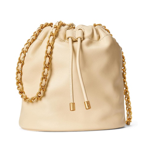 폴로 랄프로렌 LAUREN Ralph Lauren Nappa Leather Medium Emmy Bucket Bag