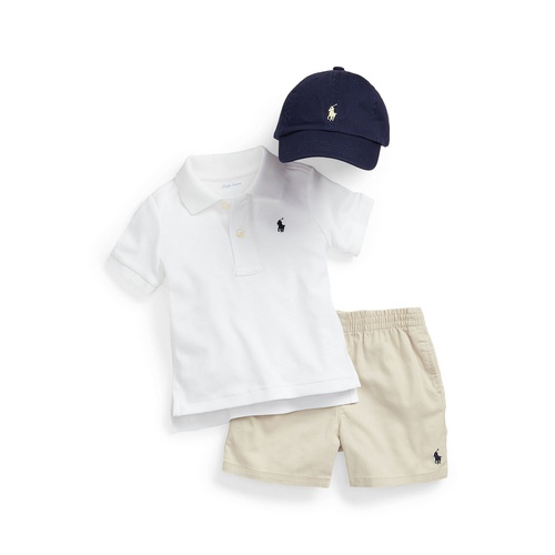 폴로 랄프로렌 Baby Boys Cotton Polo Short Sleeved Shirt
