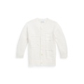 Baby Boys or Girls Contrast-Knit Cotton Long Sleeves Cardigan