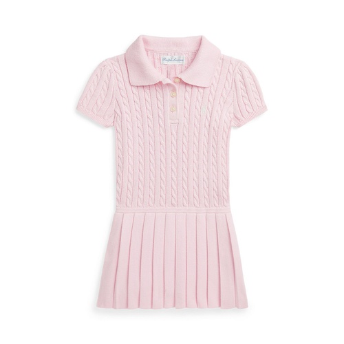 폴로 랄프로렌 Baby Girls Mini Cable Cotton Blend Polo Dress