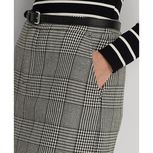 폴로 랄프로렌 Womens Glen Plaid Mini Pencil Skirt