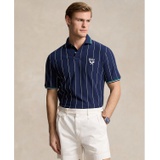 Mens Classic-Fit Embroidered Mesh Polo Shirt