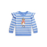 Baby Girls Polo Bear French Terry Long Sleeve Sweatshirt