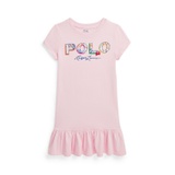 Toddler and Little Girls Tropical-Logo Cotton Jersey T-shirt Dress