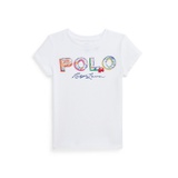 Toddler and Little Girls Tropical-Logo Cotton Jersey T-shirt