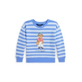 Toddler and Little Girls Polo Bear French Terry Long Sleeve Sweatshirt