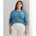 Plus Size Cable-Knit Sweater