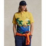 Mens Classic-Fit Tropical Mesh Polo Shirt