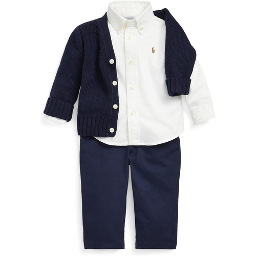 폴로 랄프로렌 Polo Ralph Lauren Kids Combed Cotton V-Neck Cardigan (Infant)