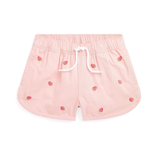 폴로 랄프로렌 Polo Ralph Lauren Kids Strawberry Cotton Twill Shorts (Little Kids)