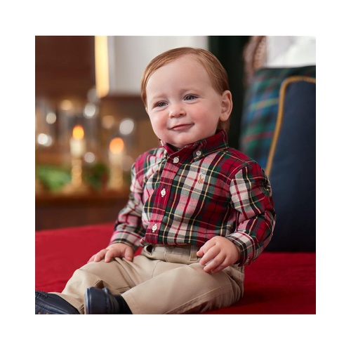폴로 랄프로렌 Polo Ralph Lauren Kids Oxford Shirt & Stretch Chino Pants Set (Infant)