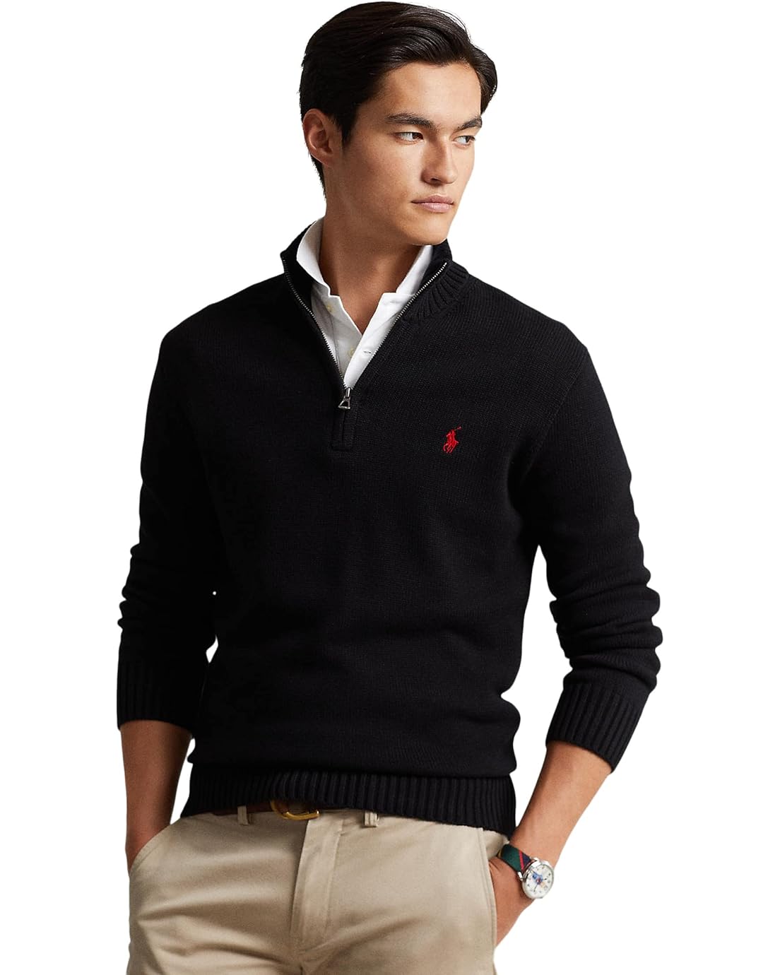 Polo Ralph Lauren Cotton 1/4 Zip Sweater