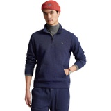 Mens Polo Ralph Lauren Double Knit Mesh 1/4 Zip Sweatshirt