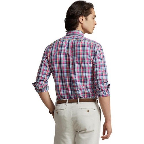 폴로 랄프로렌 Mens Polo Ralph Lauren Classic Fit Plaid Performance Long Sleeve Shirt
