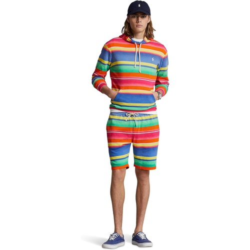 폴로 랄프로렌 Mens Polo Ralph Lauren 85-Inch Striped Spa Terry Shorts