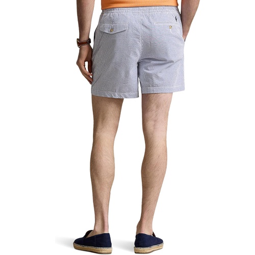 폴로 랄프로렌 Mens Polo Ralph Lauren 6-Inch Polo Prepster Seersucker Shorts