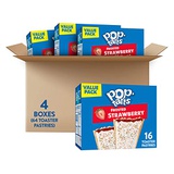 Pop-Tarts, Breakfast Toaster Pastries, Frosted Strawberry, Fun Snacks for Kids (64 Toaster Pastries)