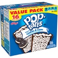 Kelloggs, Pop-Tarts, Frosted Cookies & Creme Toaster Pastries, Value Size, 16 Count, 28.2 oz Box (Pack of 2)
