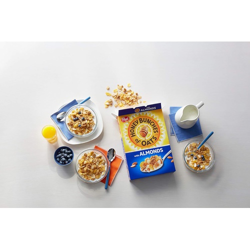  Post Honey Bunches of Oats with Almonds, Heart Healthy, Low Fat, made with Whole Grain Cereal, 18 Ounce Box