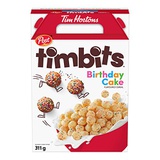 Post Tim Hortons Timbits Birthday Cake Flavored Cereal 311 grams One Box Imported