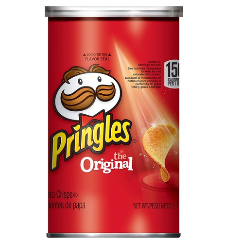  Pringles Potato Crisps Chips, Original, 2.3oz (12 Count)