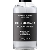 Provence Beauty Aloe Vera and Rosewater Facial Mist - Balancing, Refreshing and Soothing Facial Mist - Infused with Bulgarian Rose and Hibiscus - 4 Fl Oz