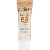 purlisse BB Tinted Moisturizer Cream SPF 30 - BB Cream for All Skin Types - Smooths Skin Texture, Evens Skin Tone - 1.4 Ounce (TAN DEEP)