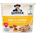 Quaker Instant Oatmeal Express Cups, Honey & Almonds, 12 Count