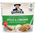 Quaker Instant Oatmeal Express Cups, Apples & Cinnamon, 12 Count