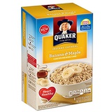 Quaker Instant Oatmeal Breakfast Cereal, Banana and Maple, 12.1 Ounce (Pack of 2)