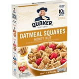 Quaker - Cold Cereal Quaker, Oatmeal Squares, Honey Nut, 14.5 Oz