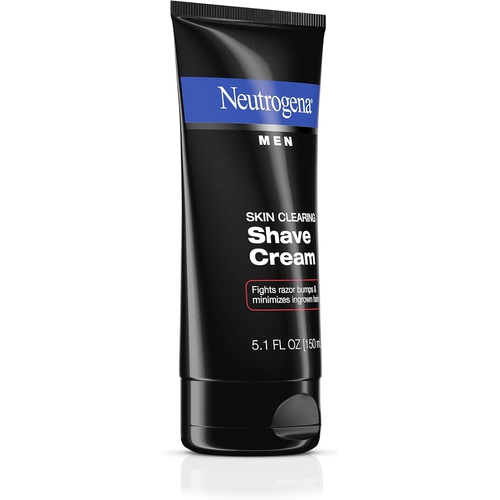  Quidsi Neutrogena Men Skin Clearing Shave Cream, Oil-Free Shaving Cream to Help Prevent Razor Bumps & Ingrown Hairs, 5.1 fl. oz (Pack of 2)