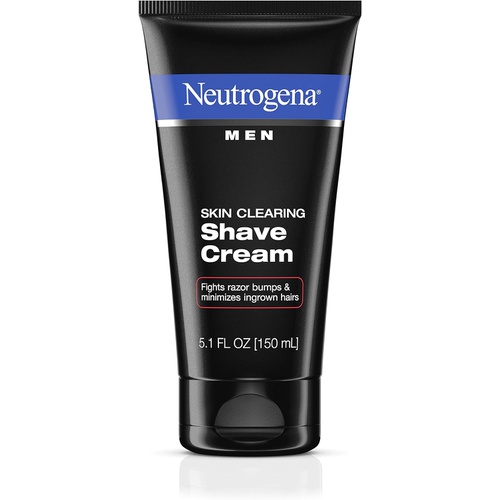 Quidsi Neutrogena Men Skin Clearing Shave Cream, Oil-Free Shaving Cream to Help Prevent Razor Bumps & Ingrown Hairs, 5.1 fl. oz (Pack of 2)